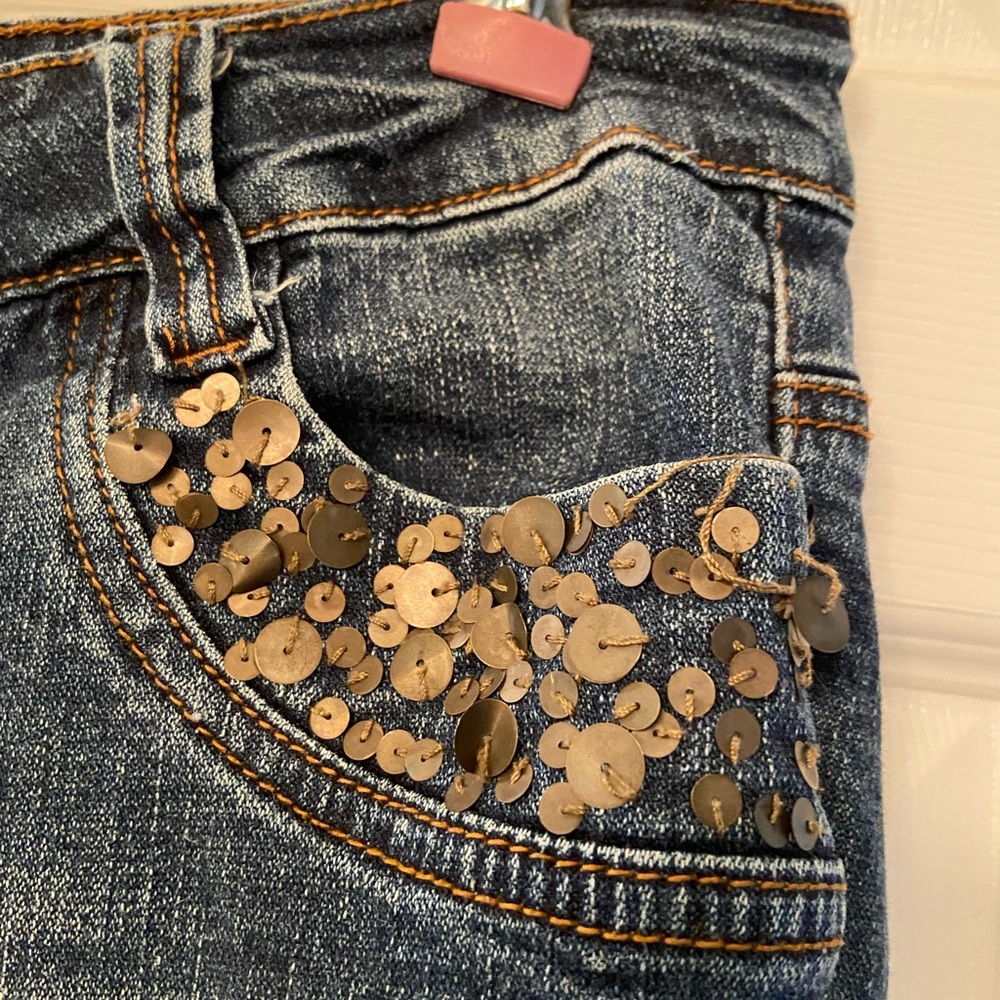 Vanilla Star jeans with sequins pockets size 14p